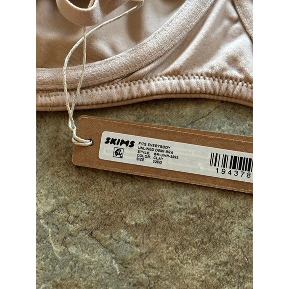 Skims Fits Everybody Unlined Demi Bra Clay 32DD - Picture 7 of 7